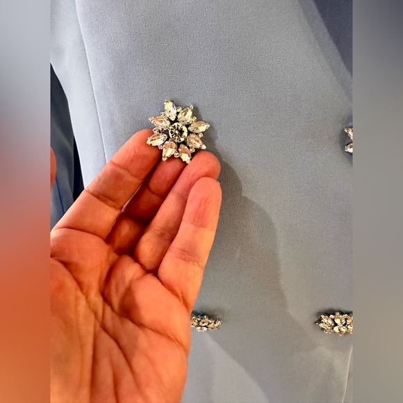 NWT BLOGGER’S FAVORITE LAVISH ALICE LUXURY ONE RUFFLE SLEEVE BLAZER DRESS - Picture 16 of 17